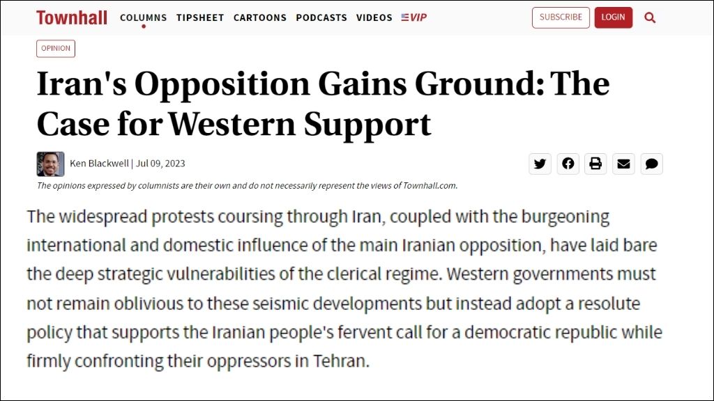 Iran’s Opposition Gains Ground: The Case for Western Support
