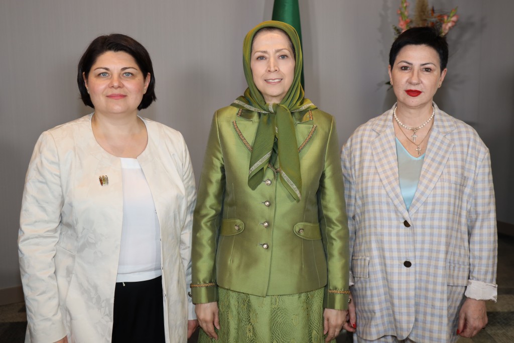 Maryam Rajavi Meets with Natalia Gavrilița, the former Prime Minister of Moldova (2021 – April 2023), one of the world’s four female leaders in 2023