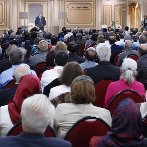 Conference entitle, “Iran: Uprising and Resistance against the Regime of Execution”