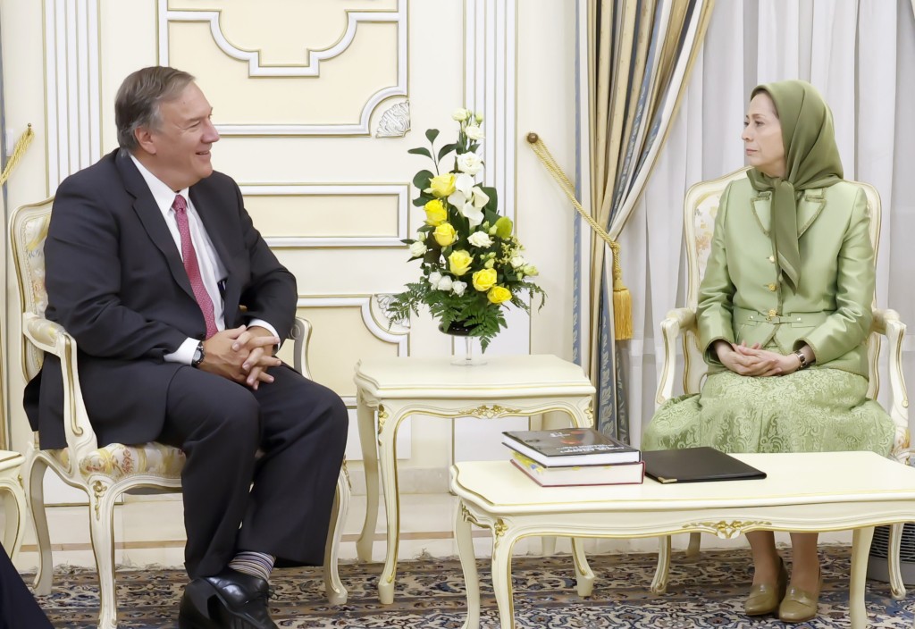 NCRI President-elect Mrs. Maryam Rajavi meets, holds talks with former US Secretary of State Mr. Mike Pompeo