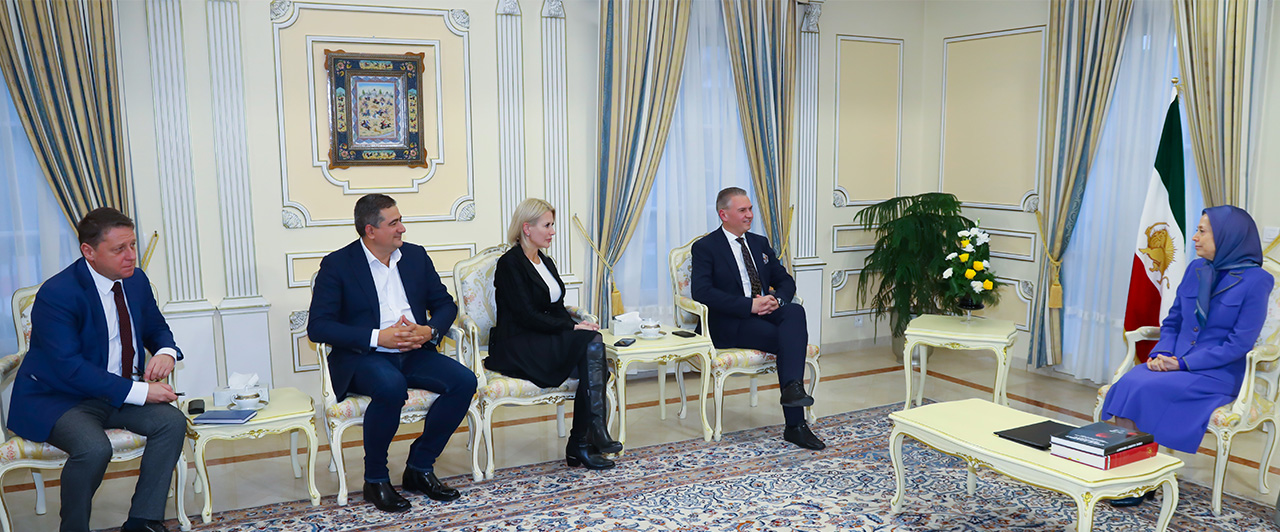 Maryam Rajavi Holds Talks with Romanian Parliamentary Delegation