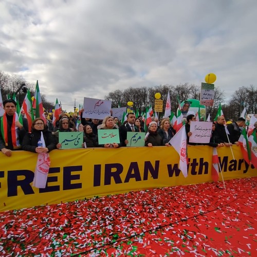 Freedom-Loving Iranians Rally on the Anniversary of the Iranian People’s Anti-Monarchical Revolution- 10 February 2024