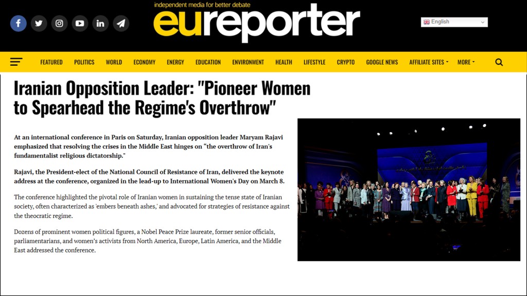 Iranian Opposition Leader: “Pioneer Women to Spearhead the Regime’s Overthrow”