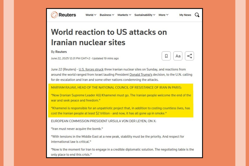 World reaction to US attacks on Iranian nuclear sites