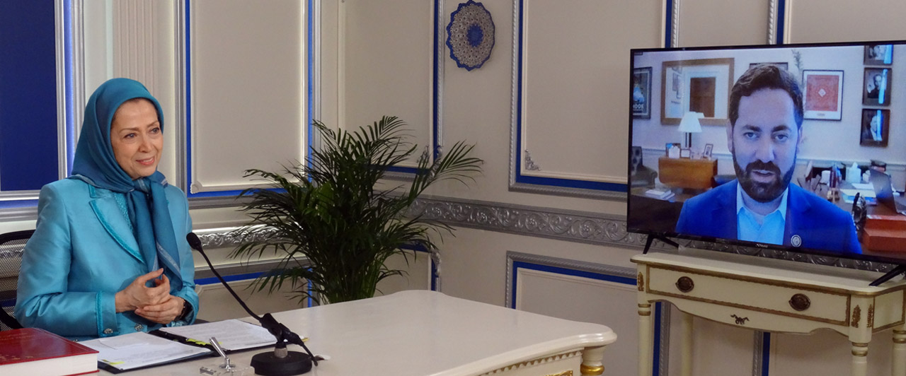 Maryam Rajavi Holds Talks with U.S. Congressman Mike Lawler, Head of the Subcommittee on the Middle East and North Africa