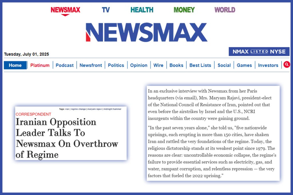 Iranian Opposition Leader Talks To Newsmax On Overthrow of Regime
