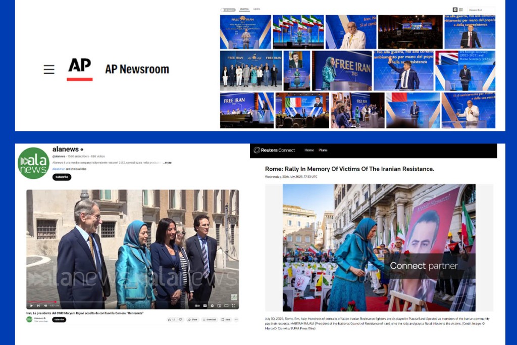 The reflection of Maryam Rajavi’s trip to Italy – Rome in global news agencies