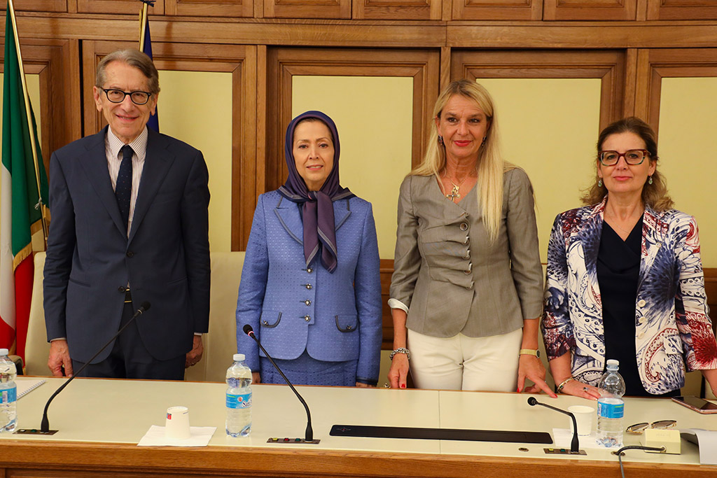 Maryam Rajavi at the Italian Senate’s Human Rights Committee Hearing