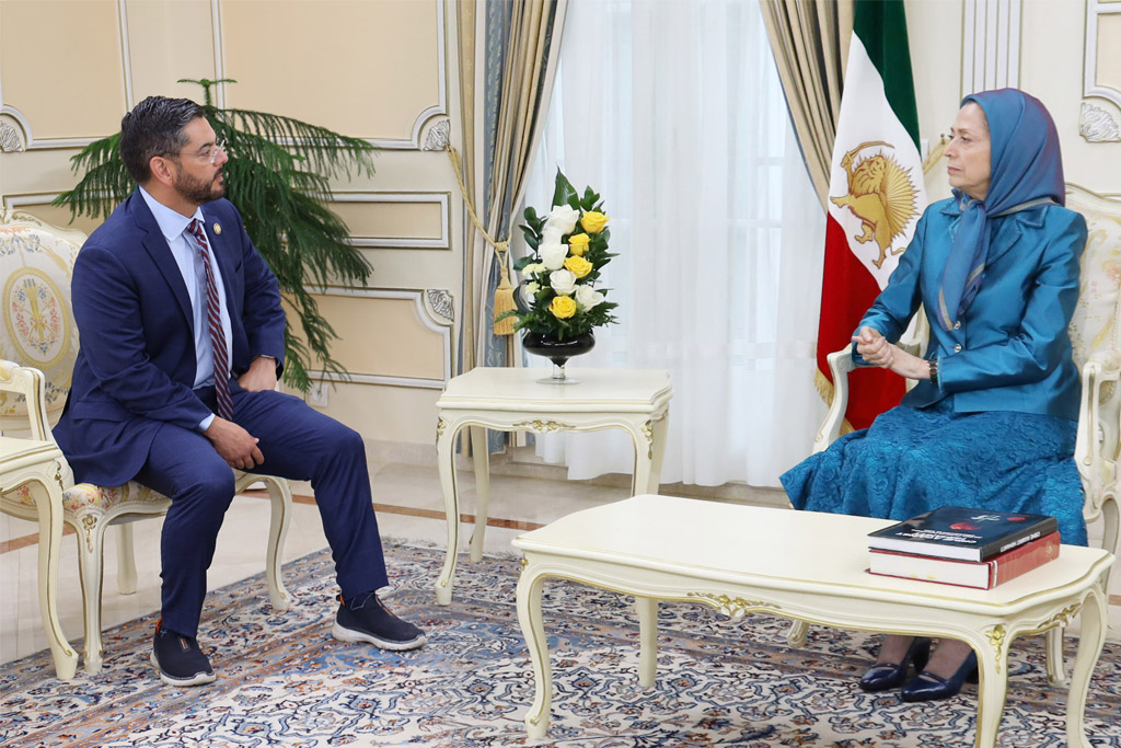 maryam rajavi meeting with congresmann Raul Ruiz
