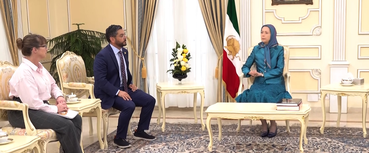 Maryam Rajavi Meets with U.S. Congressman Raul Ruiz