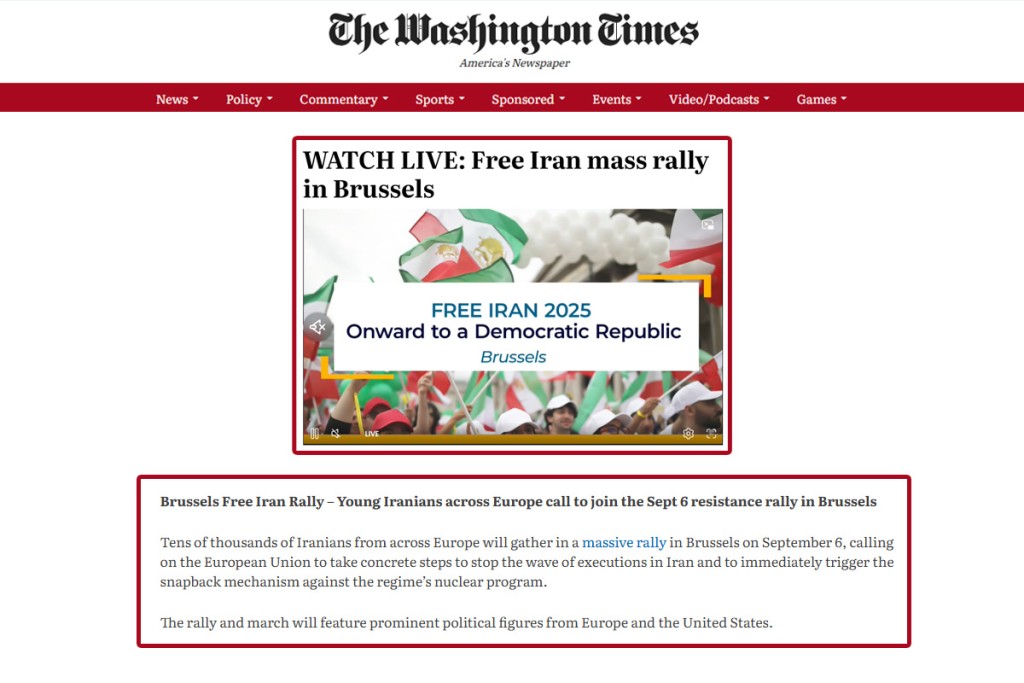 Brussels Free Iran Rally – Young Iranians across Europe call to join the Sept 6 resistance rally in Brussels