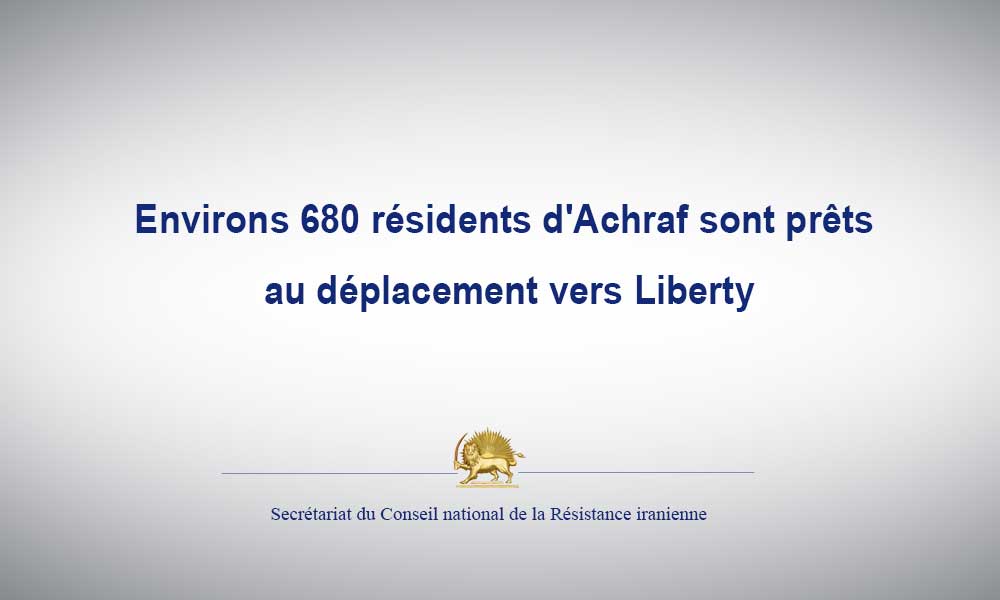 Environs 680 résidents d’Achraf sont prêts au déplacement vers Liberty