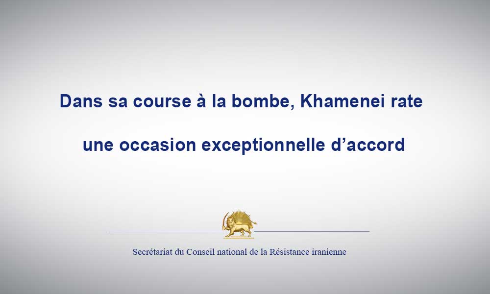 Dans sa course à la bombe, Khamenei rate une occasion exceptionnelle d’accord