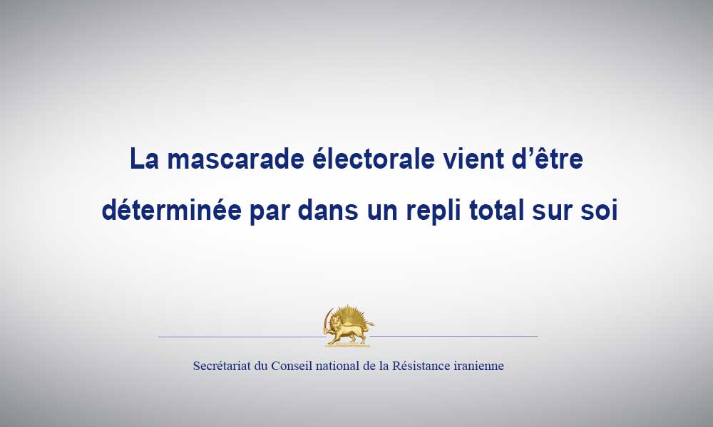 La mascarade électorale vient d’être déterminée par dans un repli total sur soi