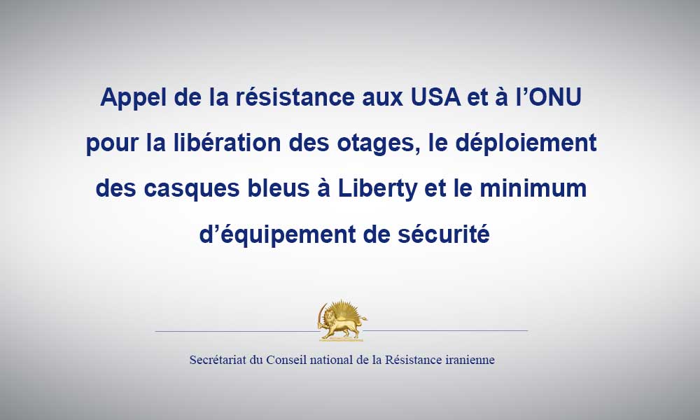 Appel de la résistance aux USA et à l’ONU pour la libération des otages, le déploiement des casques bleus à Liberty et le minimum d’équipement de sécurité