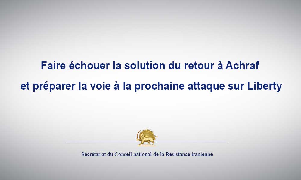 Faire échouer la solution du retour à Achraf et préparer la voie à la prochaine attaque sur Liberty