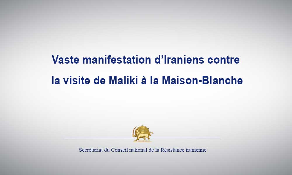 Vaste manifestation d’Iraniens contre la visite de Maliki à la Maison-Blanche