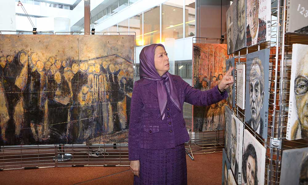 Maryam Radjavi à la cérémonie du 70e anniversaire de la libération du camp d’Auschwitz – Conseil de l’Europe – Strasbourg