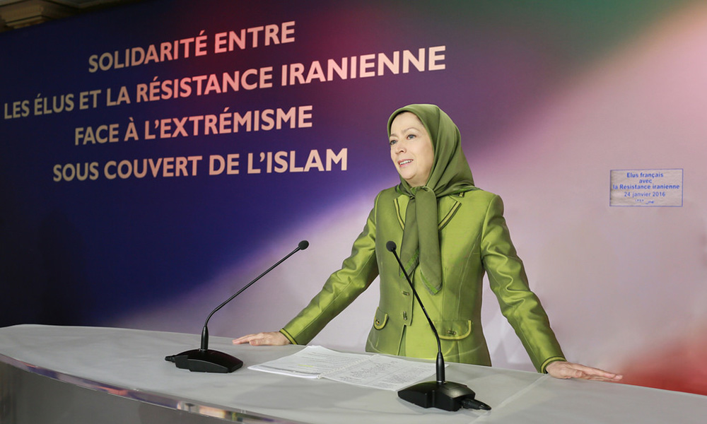 Vœux 2016 de Maryam Radjavi – Conférence avec les maires et élus français