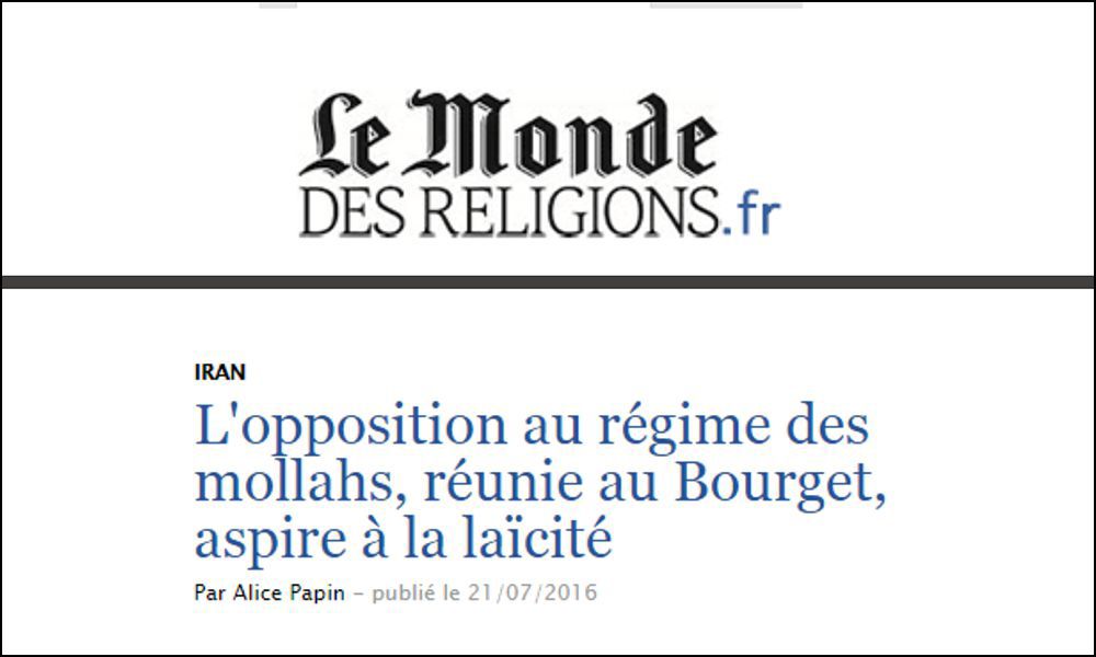 L’opposition au régime des mollahs, réunie au Bourget, aspire à la laïcité
