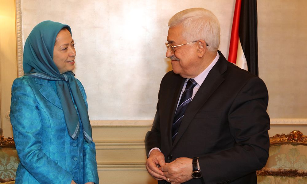 Maryam Radjavi rencontre le Président Mahmoud Abbas