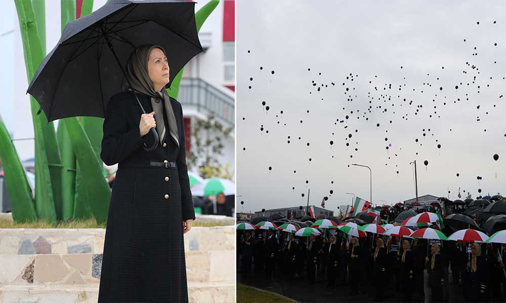 Hommage à Achraf-3 aux victimes de la catastrophe aérienne du vol ukrainien en Iran