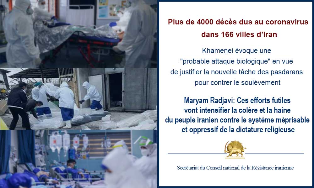 Plus de 4000 décès dus au coronavirus dans 166 villes d’Iran