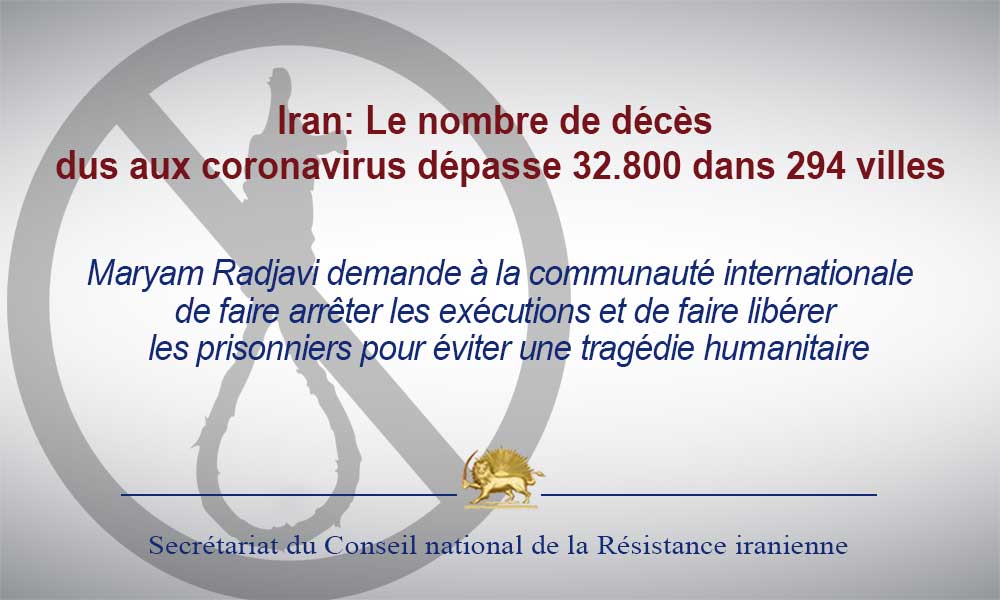 Iran: Le nombre de décès dus aux coronavirus dépasse 32.800 dans 294 villes