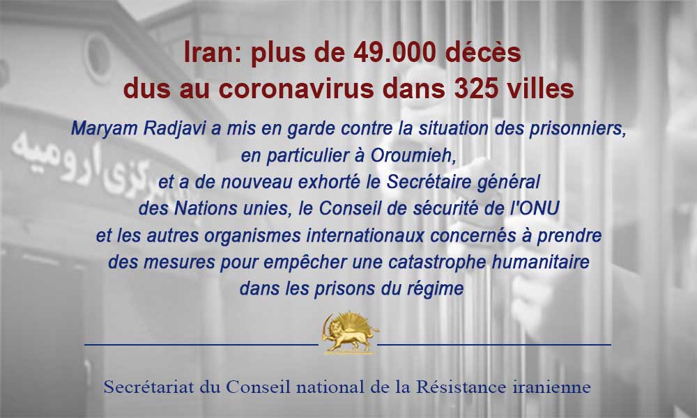 Iran: plus de 49.000 décès dus au coronavirus dans 325 villes
