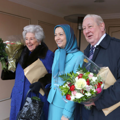 Maryam Rajavi- Meeting with British delegation- Auvers sur Oise– 27 January 2014