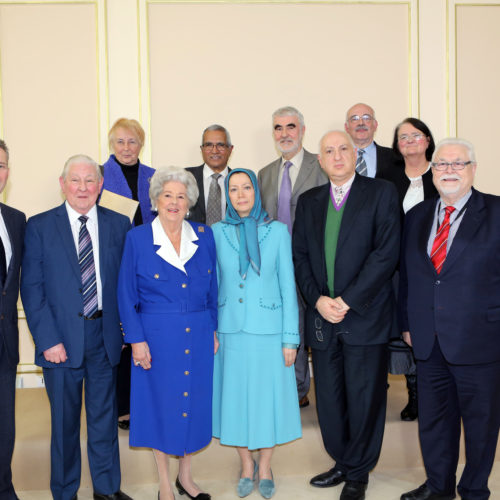 Maryam Rajavi- Meeting with British delegation- Auvers sur Oise– 27 January 2014