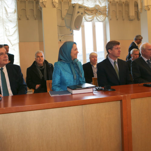 Maryam Rajavi at the Noble Peace Institute, Oslo, Norway– 24 February 2014
