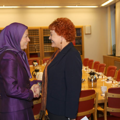 Maryam Rajavi in Foreign Committee of Norwegian Parliament- 26 February 2014