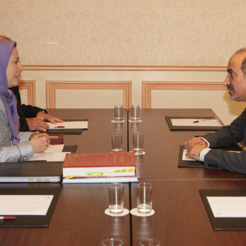 Meeting Maryam Rajavi and Mr. Ahmad Jarba in Paris -23 May 2014