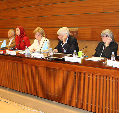 Maryam Rajavi- International Conference at the UN European Headquarters in Geneva- 13 August 2014