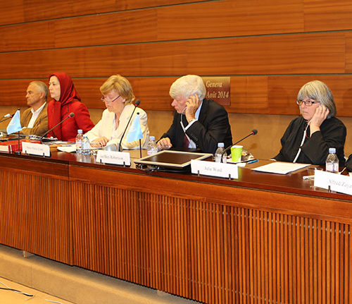 Maryam Rajavi- International Conference at the UN European Headquarters in Geneva- 13 August 2014