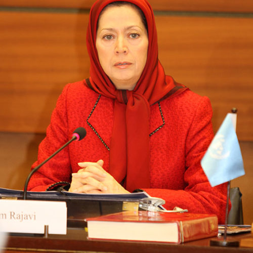 Maryam Rajavi- International Conference at the UN European Headquarters in Geneva- 13 August 2014