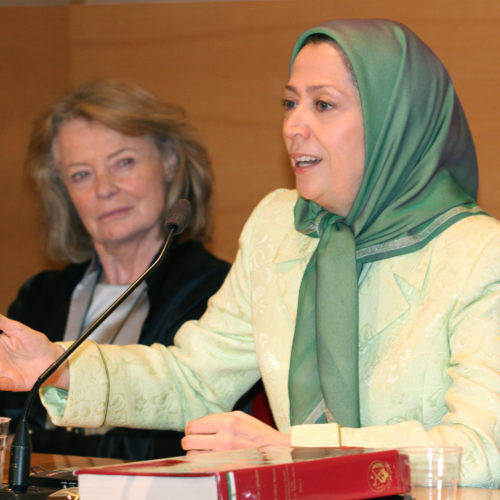 Maryam Rajavi  in French Senate - 5 May, 2015