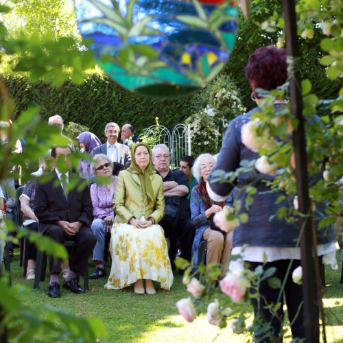 Maryam Rajavi at the flowers festivity in Auvers-sur-Oise, France- June 6, 2015