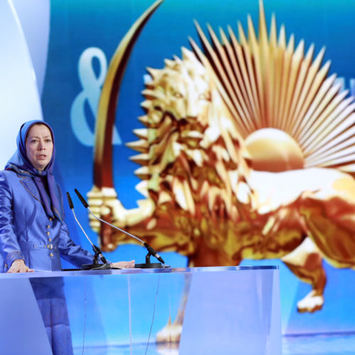 Maryam Rajavi in grand Gathering near Paris marking the anniversary of the Resistance against the theocratic regime ruling Iran 13 June 2015