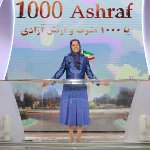 Maryam Rajavi in grand Gathering near Paris marking the anniversary of the Resistance against the theocratic regime ruling Iran 13 June 2015