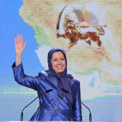 Maryam Rajavi in grand Gathering near Paris marking the anniversary of the Resistance against the theocratic regime ruling Iran 13 June 2015