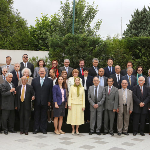 Maryam Rajavi at the meeting of the National Council of Resistance of Iran, June 17 and 18, 2015
