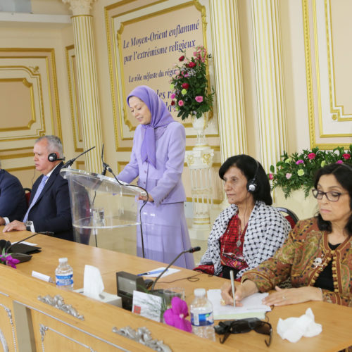 Maryam Rajavi Iranian Opposition Leader in Conference on Middle East- June 14, 2015 - 2