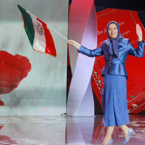 Maryam Rajavi in grand Gathering near Paris marking the anniversary of the Resistance against the theocratic regime ruling Iran 13 June 2015