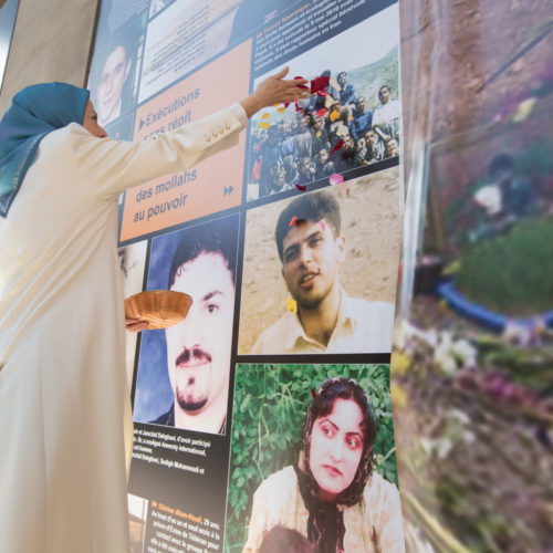 Maryam Rajavi and personalities gathered at the conference of 10 October 2015