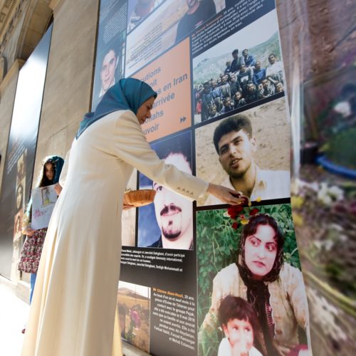 Maryam Rajavi and personalities gathered at the conference of 10 October 2015