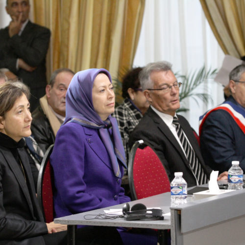 Gathering at NCRI Headquarters in solidarity with the people of France Maryam Rajavi calls on all Muslims to unite against terrorism and extremism under the name of Islam