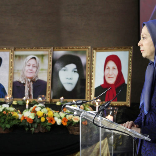 Maryam Rajavi pays tribute to a deceased member of the NCRI and four senior women affiliates of the PMOI