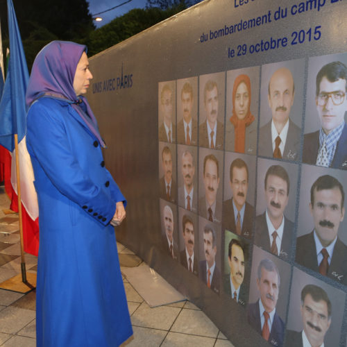 Gathering at NCRI Headquarters in solidarity with the people of France Maryam Rajavi calls on all Muslims to unite against terrorism and extremism under the name of Islam